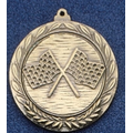 2.5" Stock Cast Medallion (Checkered Flags)